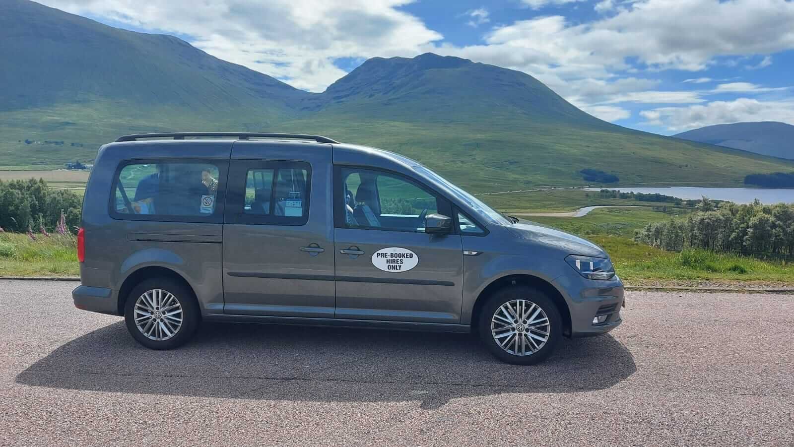 Luxury Car of EdiVentures for Edinburgh Tours on one-day tour in the Scottish Highlands.