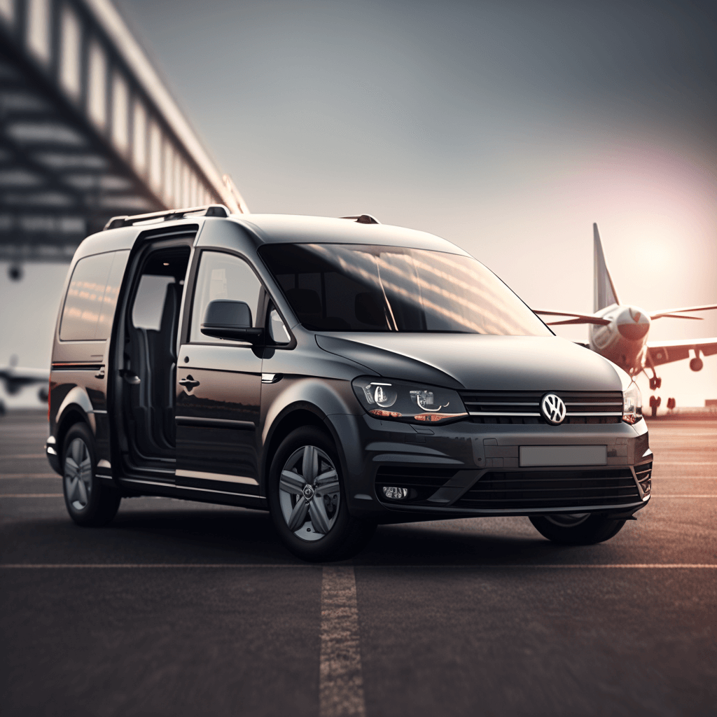 EdiVentures airport drop-off service with a car at Edinburgh Airport